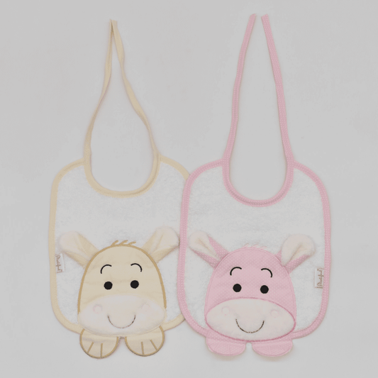 PACK 2 BABEROS 1 D BURRO/2 ROSA-BEIGE MARTIFANEL