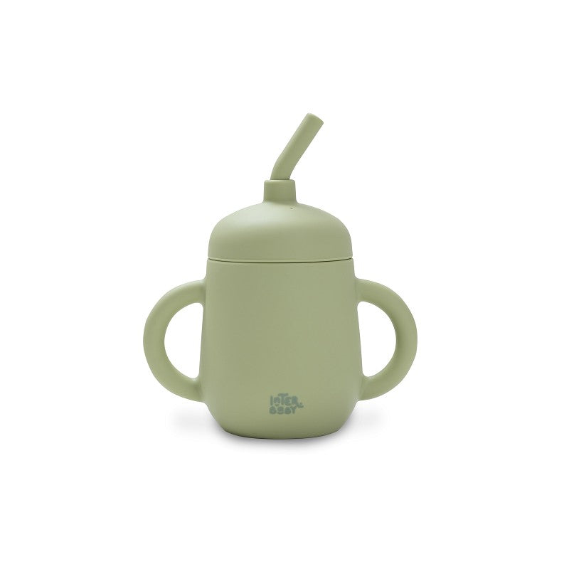 VASO ANTIDERRAME SILICONA SI007-74 VERDE OLIVA INTERBABY
