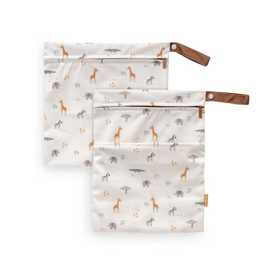 SET PACK2 BOLSA ROPA IMPERMEABLE MODELO SAVANNA BEIGE INTERBABY