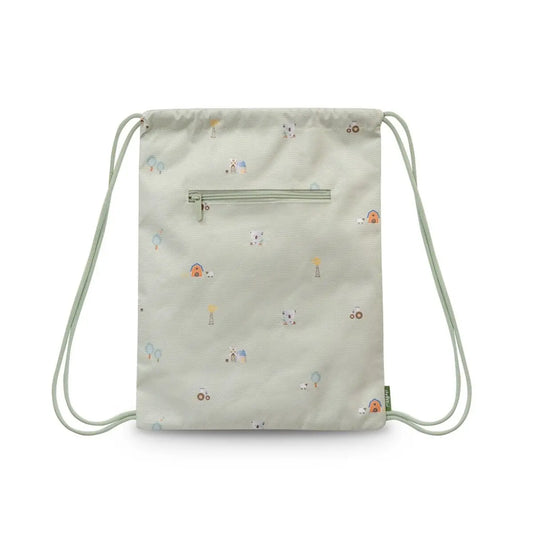 MOCHILA SACO INFANTIL MODELO GRANJA KOALA VERDE INTERBABY