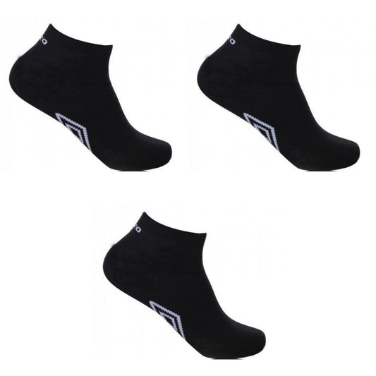 PACK 3 CALCETINES CORTOS MUJER TCX3 NEGRO UMBRO