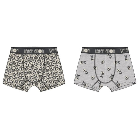 PACK 2 BOXER NIÑO 301 EVIL SKULL WATERLEMON
