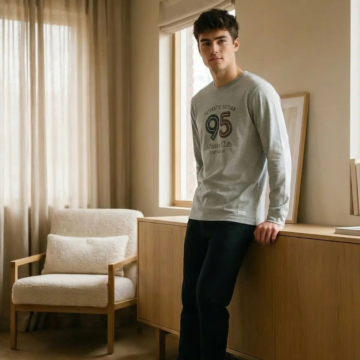 PIJAMA HOMBRE PUNTO 8652 WATERLEMON