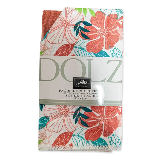 PAÑO COCINA MICROFIBRA PACK 4 REF 78 ORQUIDEA DOLZ