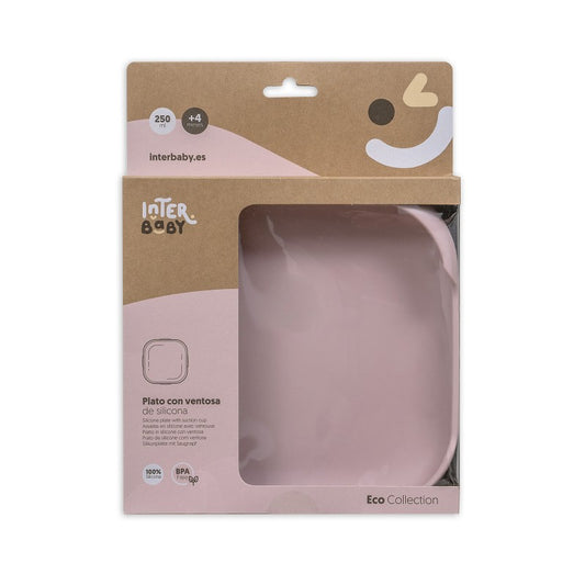 PLATO LLANO SILICONA SI005-66 ROSA MAQUILLAJE INTERBABY