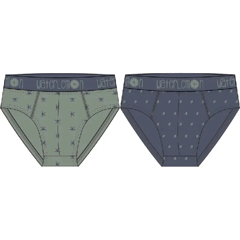 PACK 2 SLIP HOMBRE REF 320 SKULL WATERLEMON