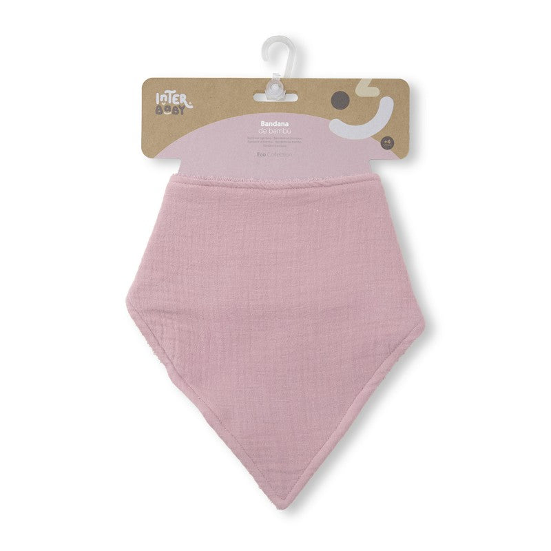 BABERO BAMBU BANDANA 00310-66 ROSA MAQUILLAJE INTERBABY