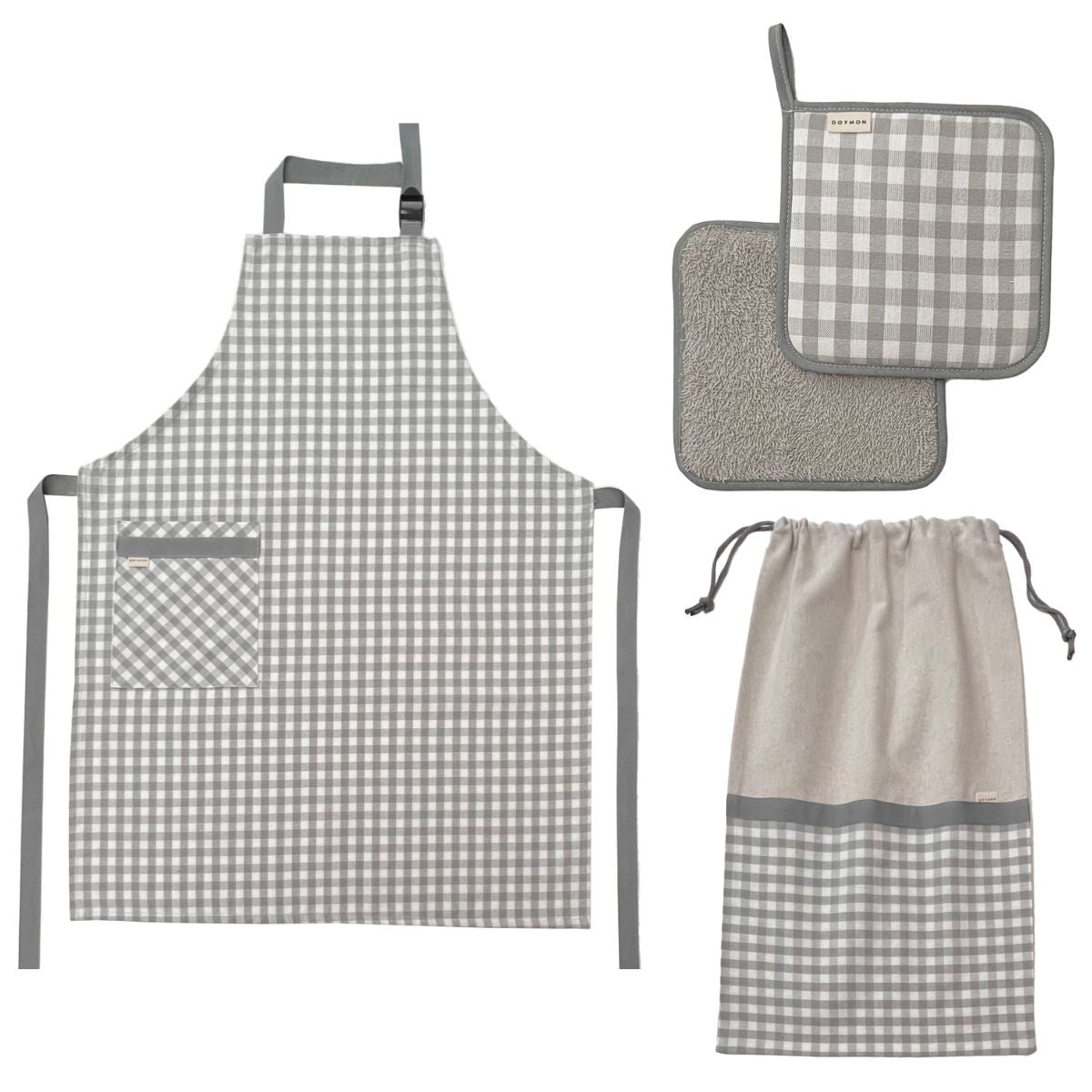 CONJUNTO COCINA 3 PIEZAS ARLES GRIS DOYMON