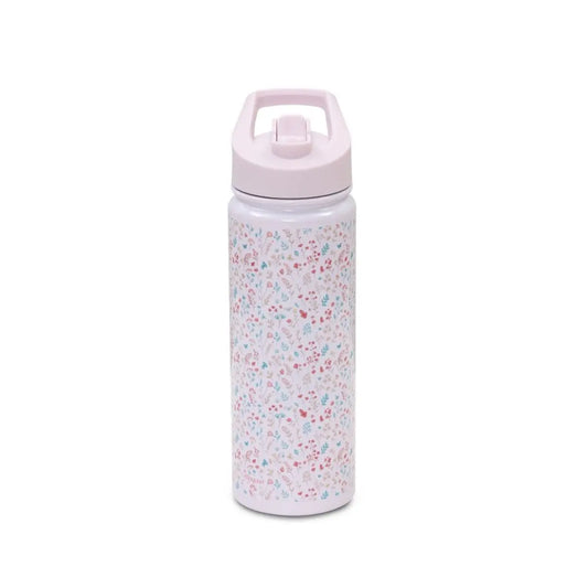 BOTELLA TERMO ACERO MODELO PETALOS ROSA INTERBABY