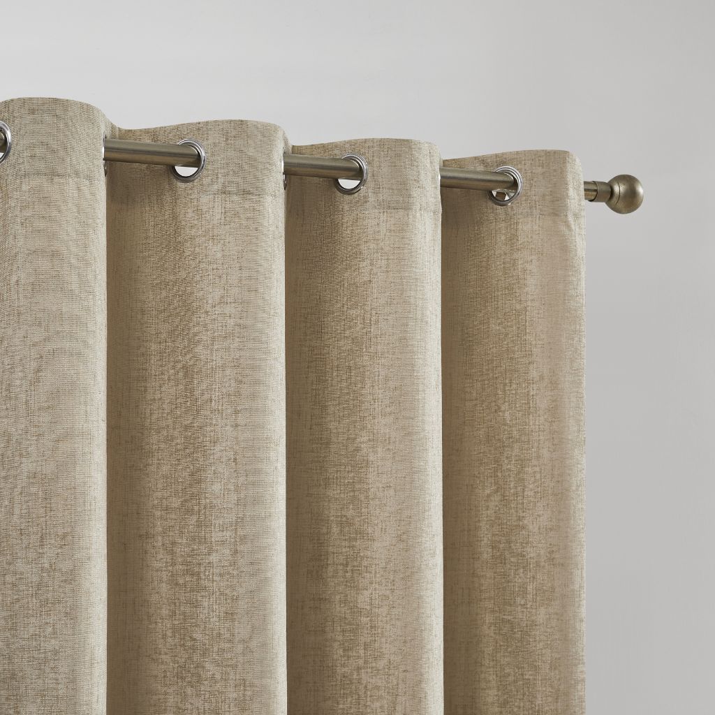 CORTINA CHENILLA JACQUARD CD-5356 BEIGE CAMALTEX