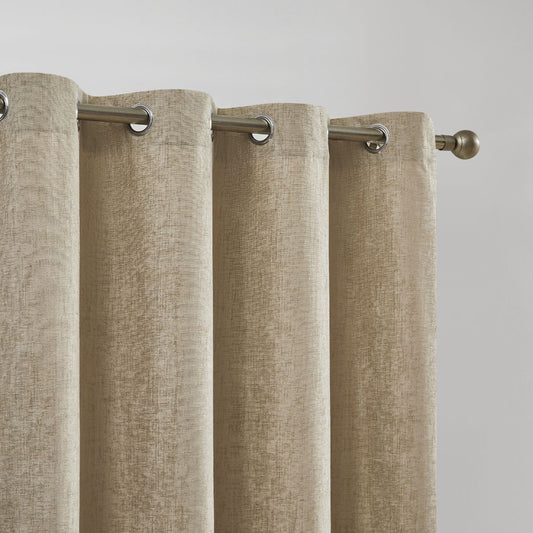 CORTINA CHENILLA JACQUARD CD-5356 BEIGE CAMALTEX