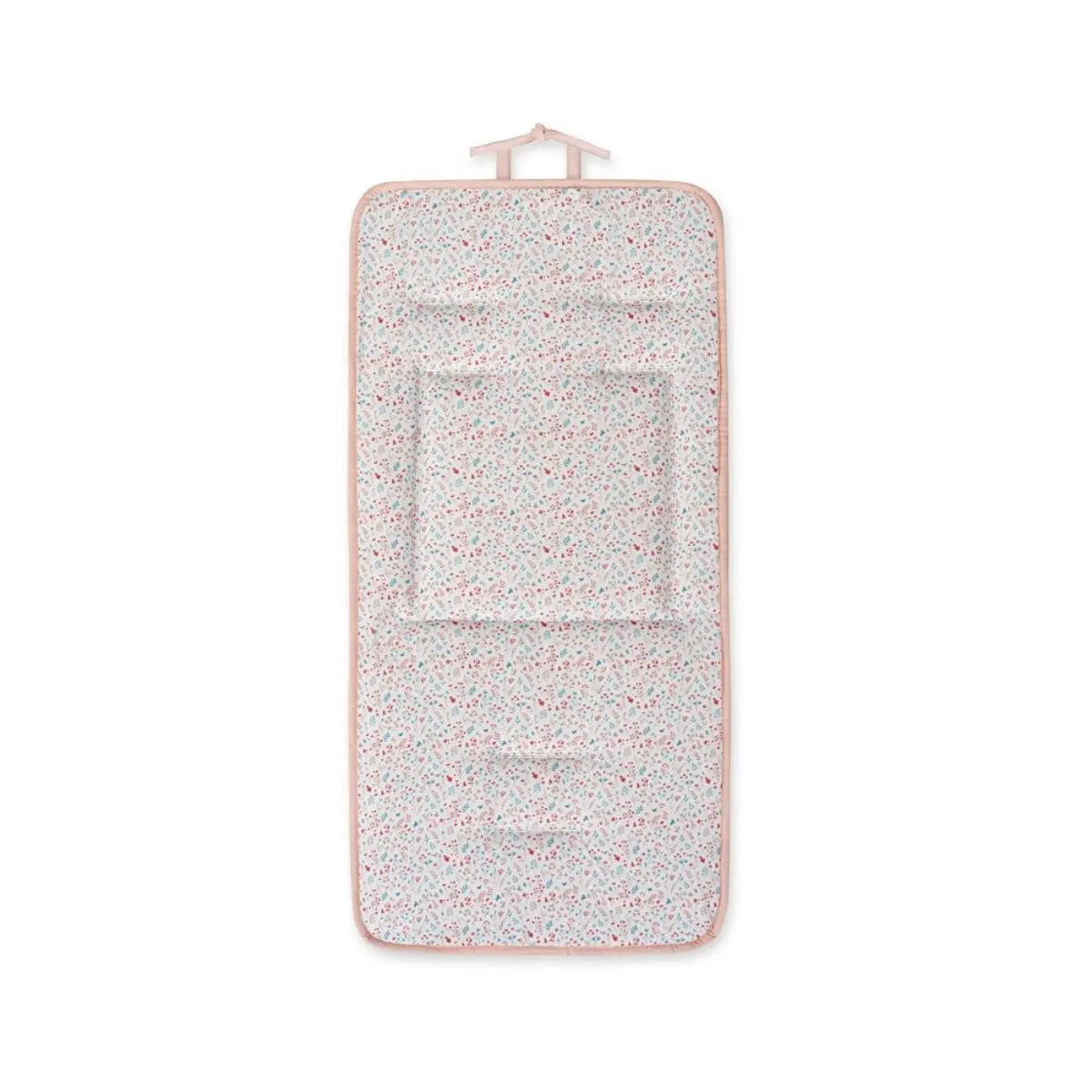COLCHONETA REVERSIBLE MODELO PETALOS FLORES ROSA INTERBBAY