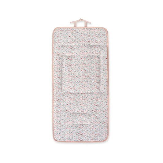 COLCHONETA REVERSIBLE MODELO PETALOS FLORES ROSA INTERBBAY