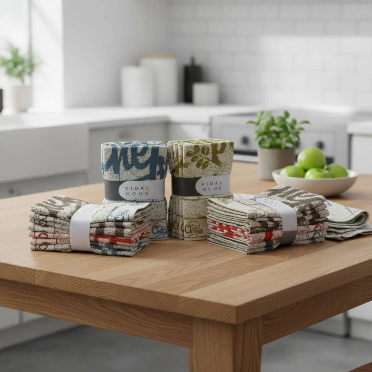 PAÑOS DE COCINA PACK 6 11345 50X50 VIDAL HOME