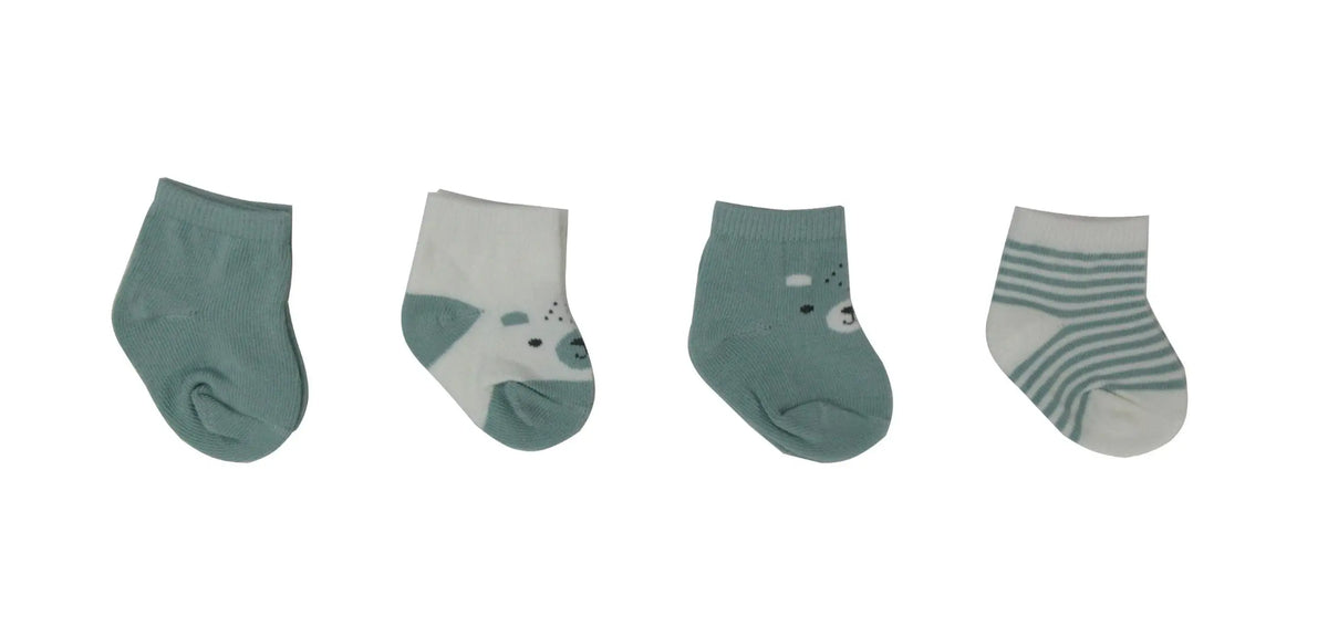 JUEGO DE CALCETINES 4 PCS 10854 VERDE GAMBERRITOS