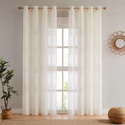 VISILLO RUSTICO VAINICA VD-5402 CRUDO 140X265 CAMALTEX