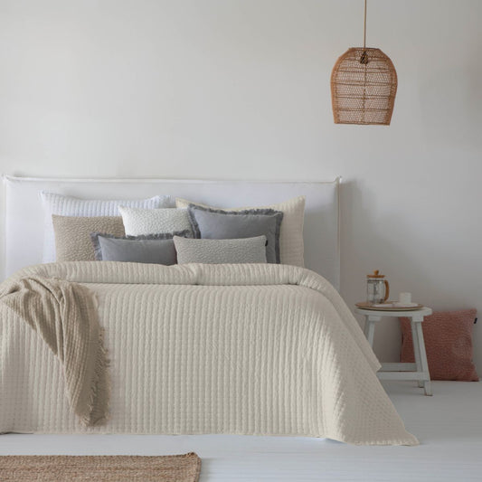 COLCHA IM BOUTI AZARA BEIGE FUN&DECO