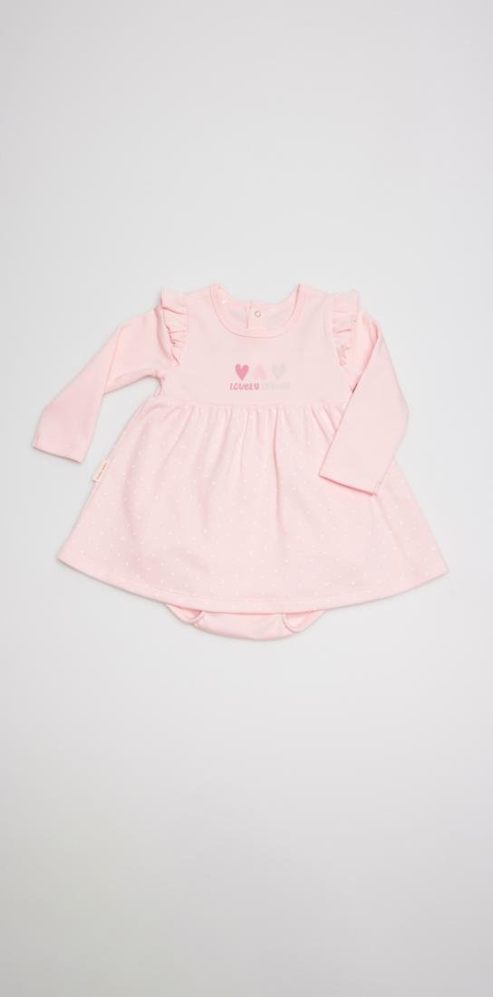 VESTIDO BODY BEBE MANGA LARGA 25374 YSABEL MORA