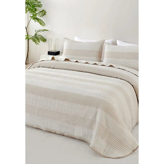 COLCHA BOUTI CLOE BEIGE DOLZ