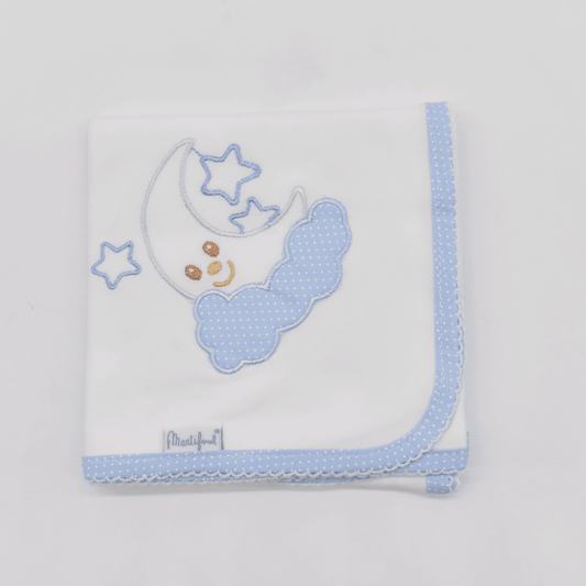 GASA F2 BORDADA LUNA 02 AZUL 65X65 MARTIFANEL