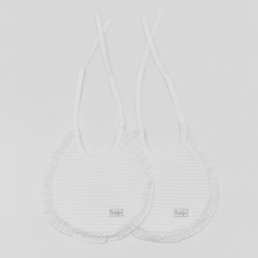 PACK 2 BABEROS REF 8 1425/2 01 BLANCO MARTIFANEL