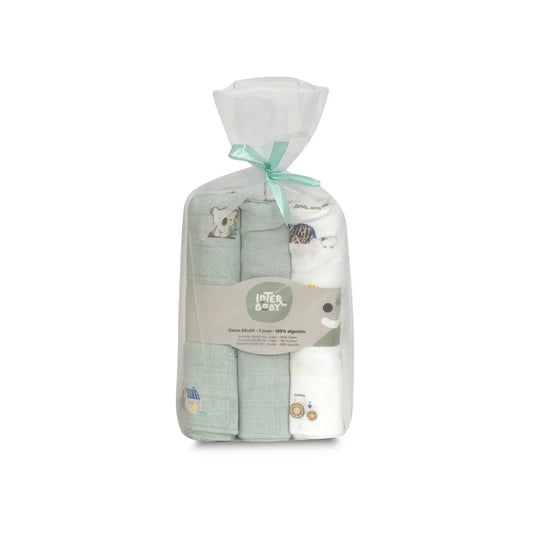 GASAS 80X80 PACK3 MODELO GRANJA KOALA VERDE INTERBABY