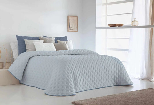 CONFORTER REVERSIBLE ANISA AZUL FUN&DECO