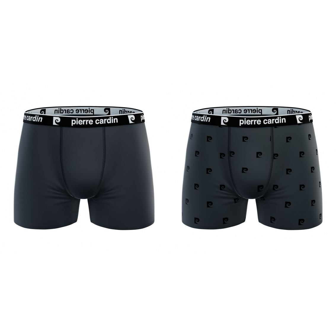 PACK 2 BOXER HOMBRE ALGODÓN BCX2 DARK GREY+DG LOGO PIERRE CARDIN