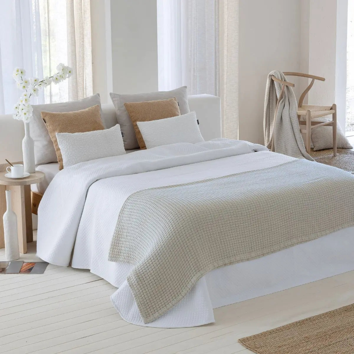 PIE DE CAMA LISBOA LINO 60X220 FUN&DECO