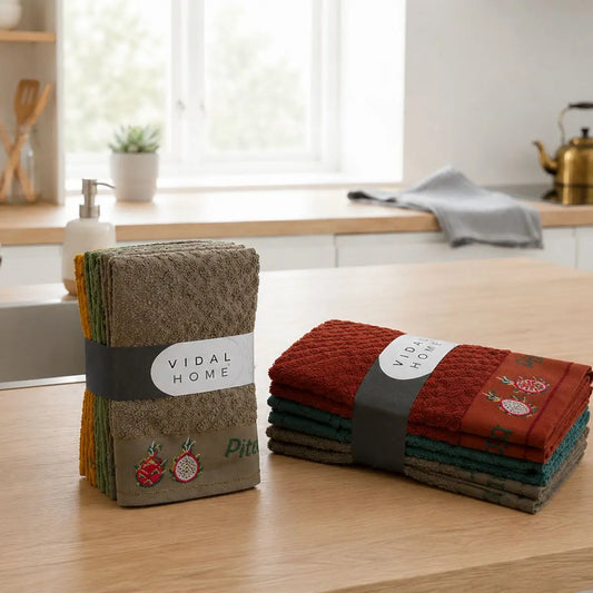 PAÑOS DE COCINA PACK 6 12527 50X50 VIDAL HOME