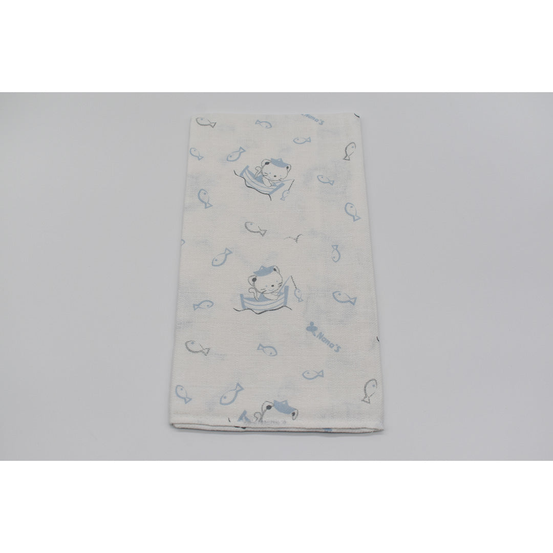 PACK 12 GASAS ESTAMPADAS 70X70 REF 204 DIBUJO 0586 AZUL NANAS
