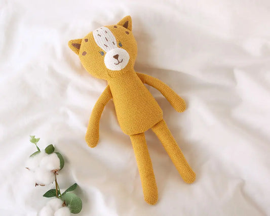 PELUCHE TIGRE PATILARGO ALGODÓN 30 CM 5822 MOSTAZA KIOKIDS