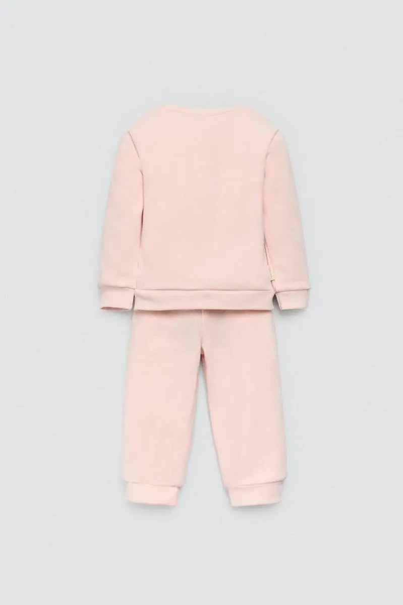 CONJUNTO BEBÉ MANGA LARGA 25612 ROSA PERLA YSABEL MORA