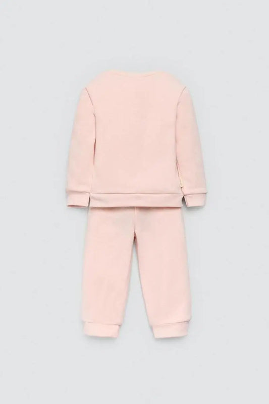 CONJUNTO BEBÉ MANGA LARGA 25612 ROSA PERLA YSABEL MORA