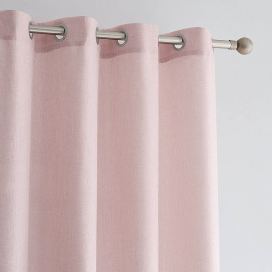 CORTINA RUSTICA LISA CD-5320 ROSA CAMALTEX