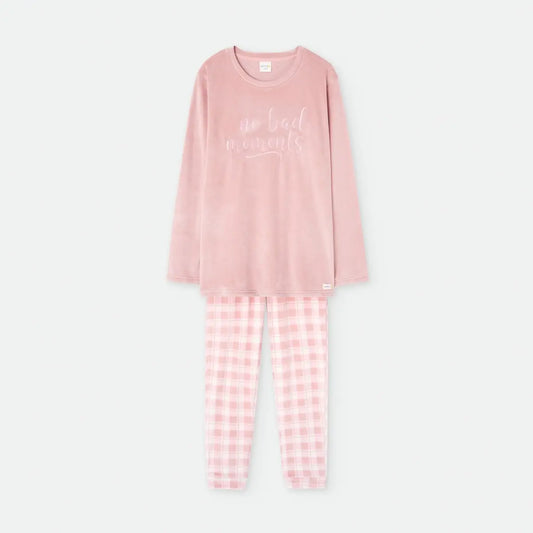 PIJAMA MUJER TERCIOPELO 7953 WATERLEMON