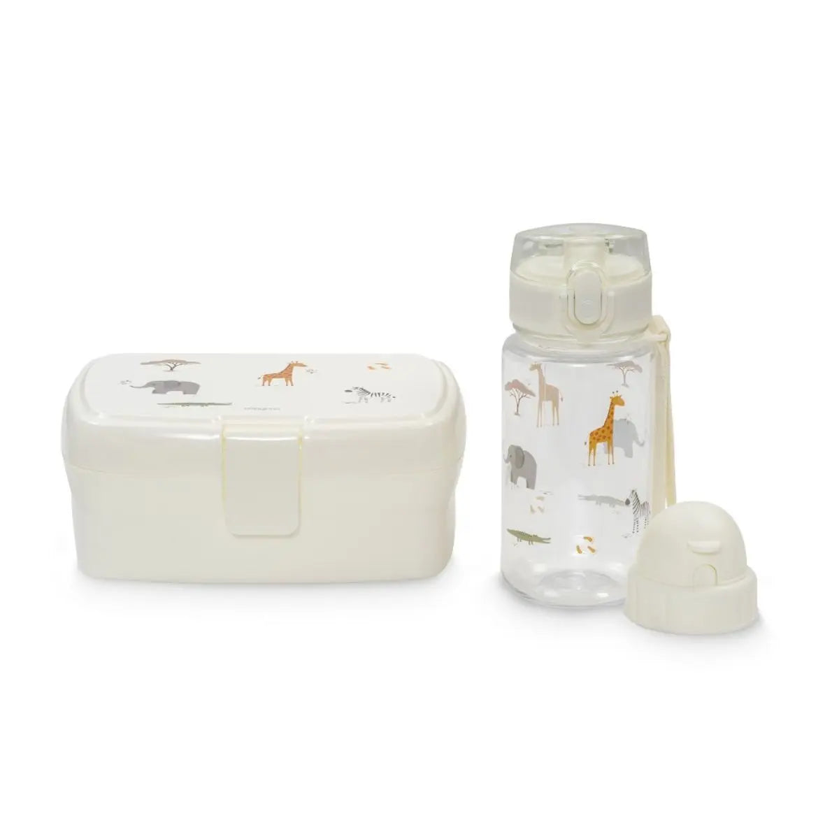 SET FIAMBRERA+BOTELLA AGUA + 2 TAPONES MODELO SAVANNA BEIGE INTERBABY
