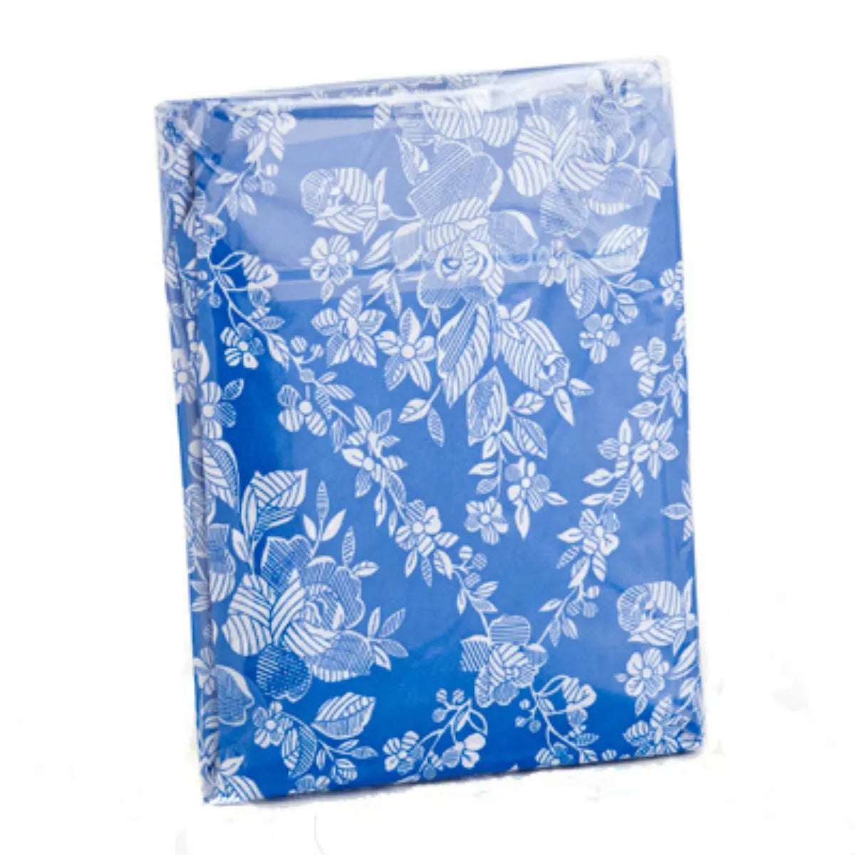 FUNDA COLCHON ESTAMPADA FLORES AZUL MIMAR