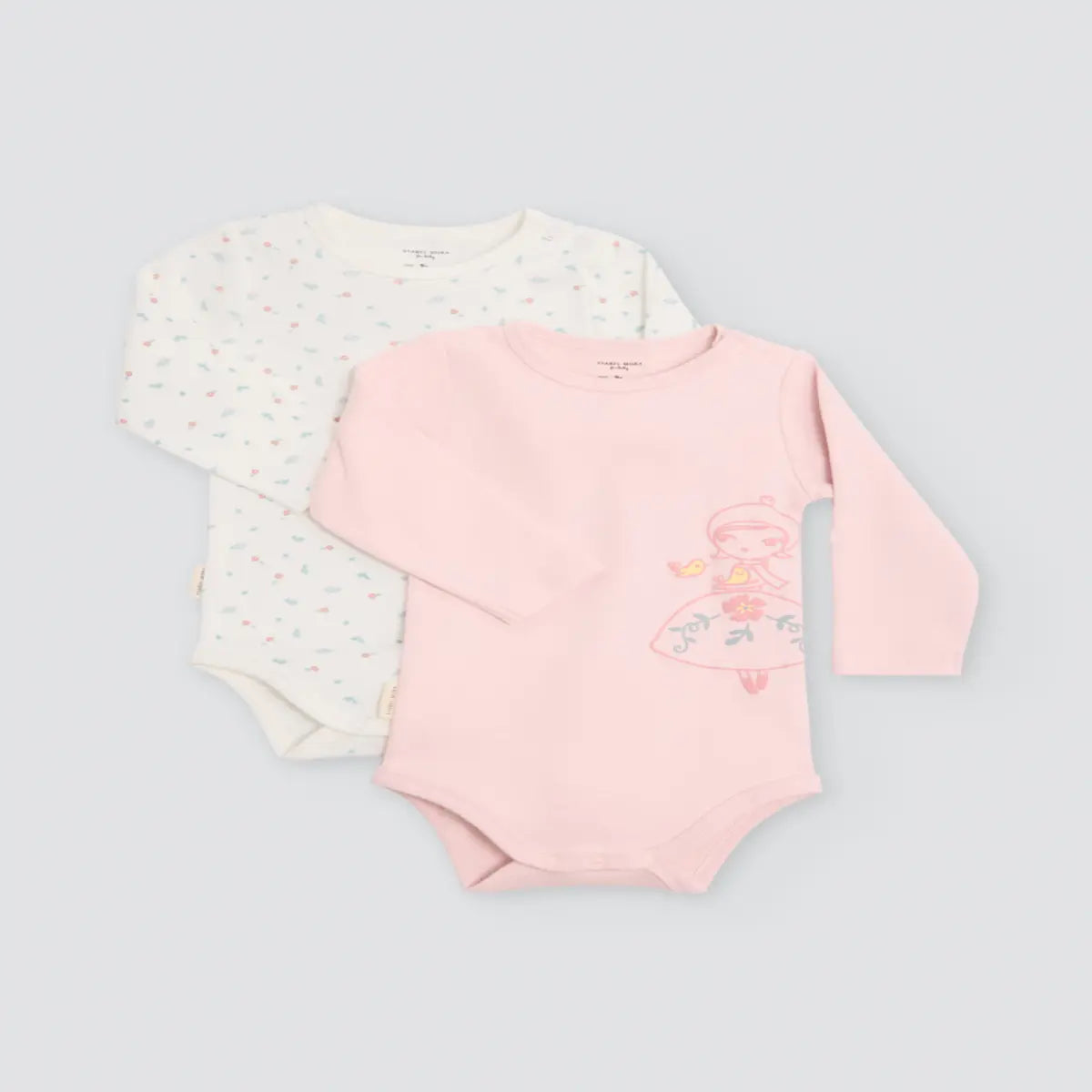 BODY BEBÉ MANGA LARGA 25461 PACK DE 2 YSABEL MORA
