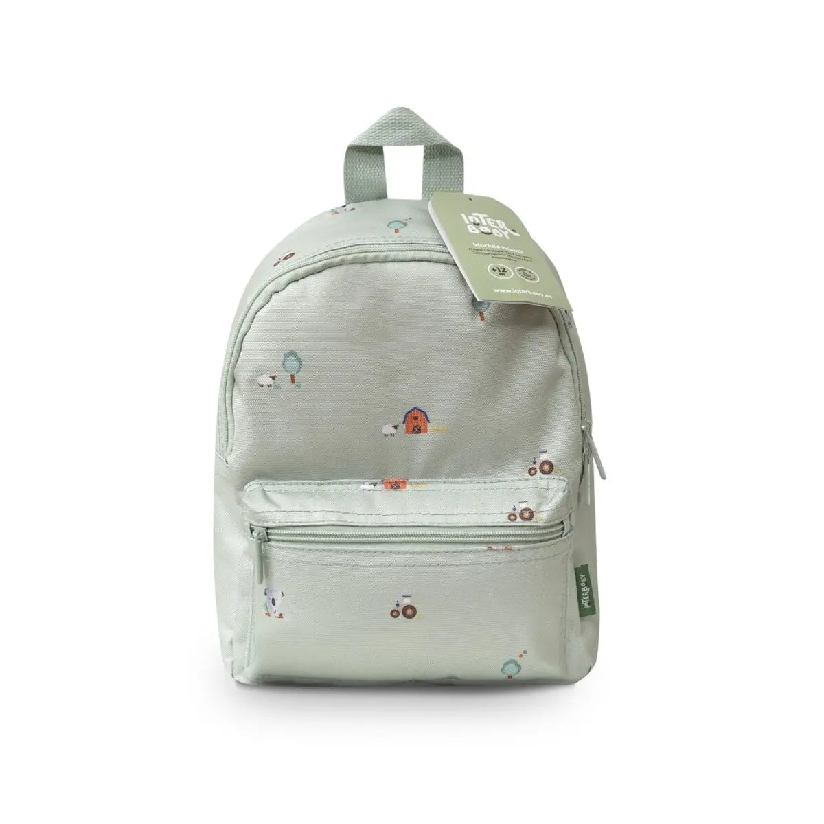 MOCHILA INFANTIL MODELO GRANJA KOALA VERDE INTERBABY