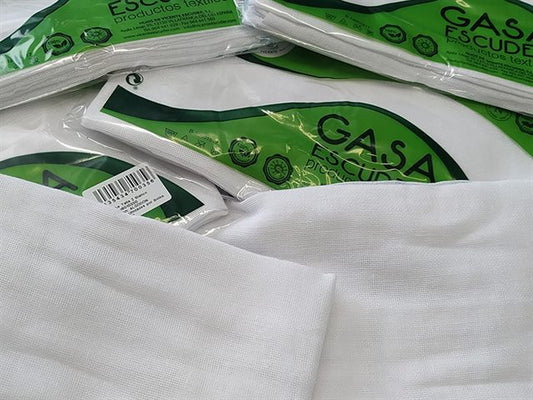 GASAS BEBE PACK 12 ALGODÓN ESCUDER