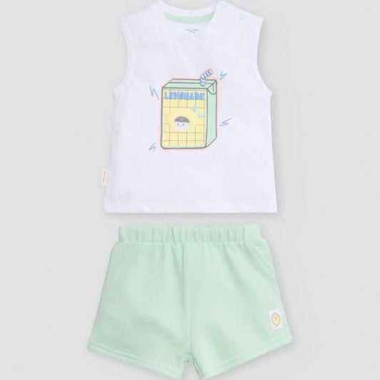 CONJUNTO BEBÉ SIN MANGAS 25630 YSABEL MORA