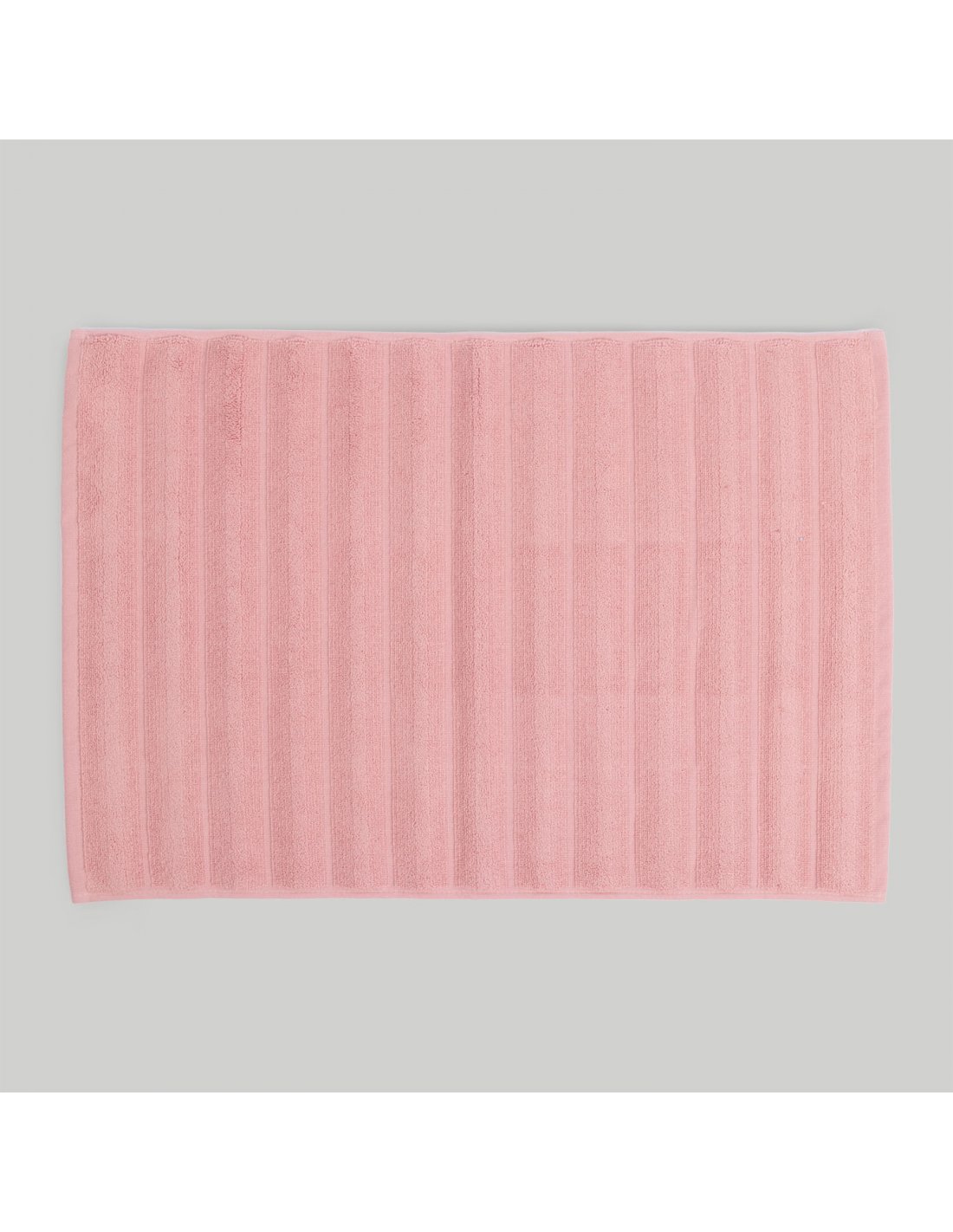 ALFOMBRA BAÑO RIBS ROSA PALO 50X70 DON ALGODON