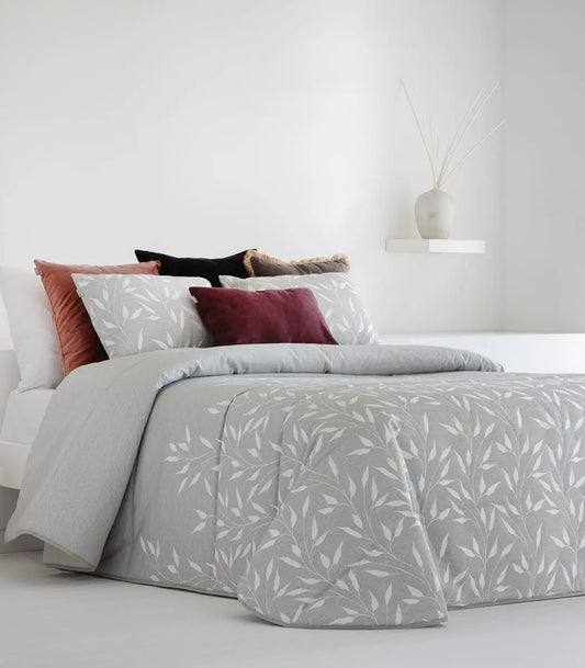 CONFORTER JACQUARD CARTES C/01 GRIS SANDECO