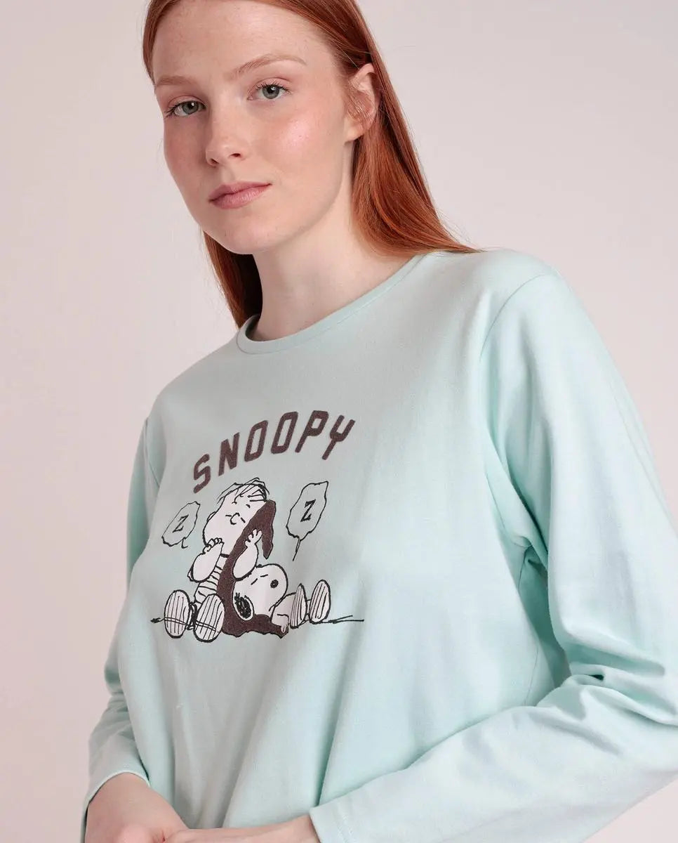 PIJAMA MUJER 63449 SLEEP SPCIETY PEANUTS