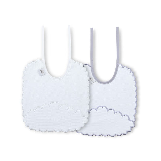 PACK 2 BABEROS R3 C-18 BLANCO-GRIS INTERBABY