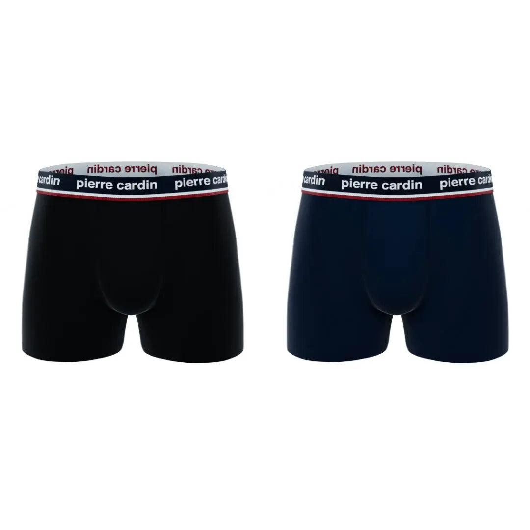 PACK 2 BOXER HOMBRE ALGODÓN BCX2/FR/AS4 BLACK + NAVY PIERRE CARDIN
