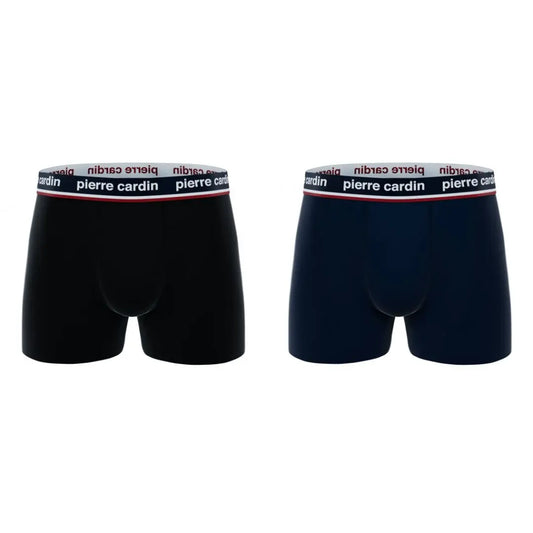 PACK 2 BOXER HOMBRE ALGODÓN BCX2/FR/AS4 BLACK + NAVY PIERRE CARDIN