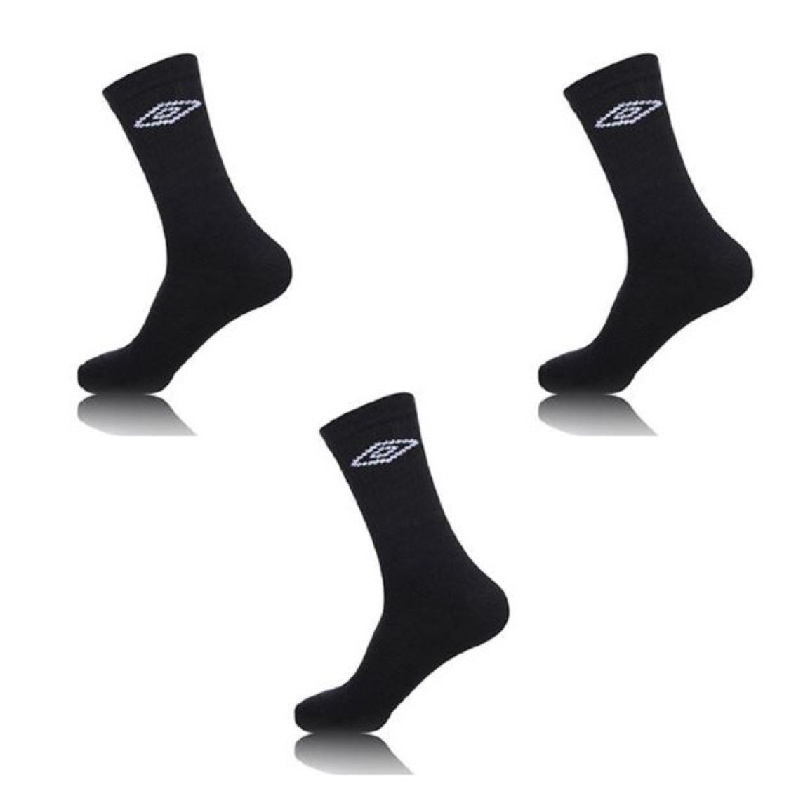 PACK 3 CALCETINES DEPORTIVOS TENX3 NEGRO UMBRO