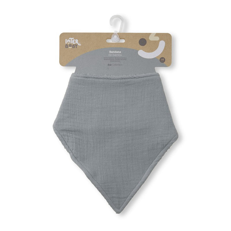 BABERO BAMBU BANDANA 00310-76 GRIS PETROLEO INTERBABY